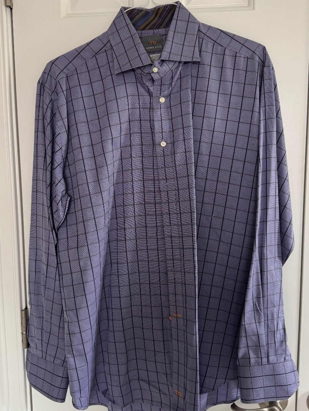 Thomas Dean button down long sleeve shirt